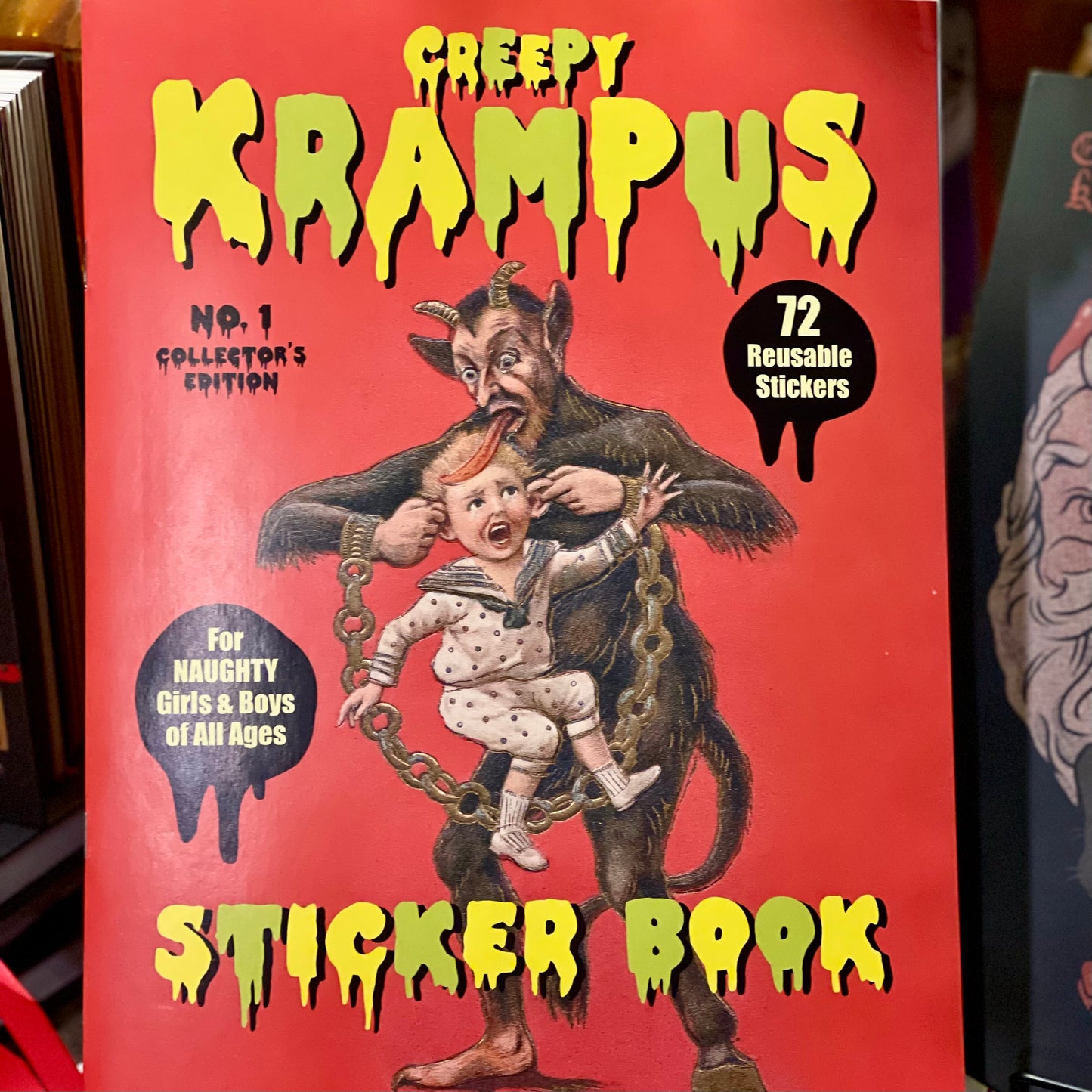 Creepy Krampus sticker book