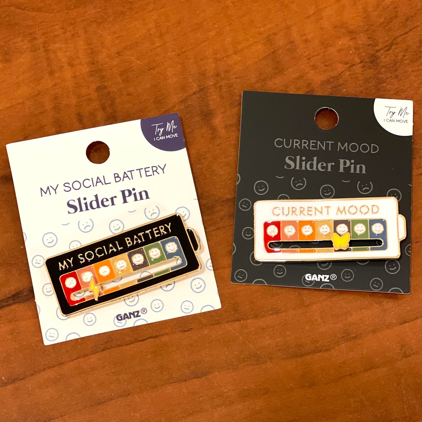 Status slider pins