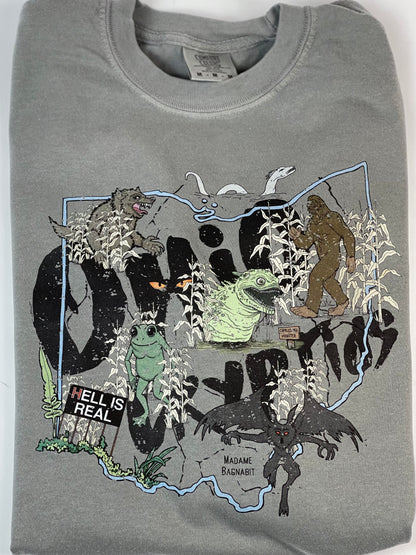 Ohio Cryptids unisex long sleeve printed Tshirt