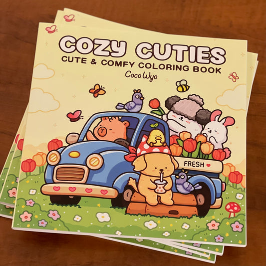 Cozy Cuties - cute & comfy coloring book by CocoWyo