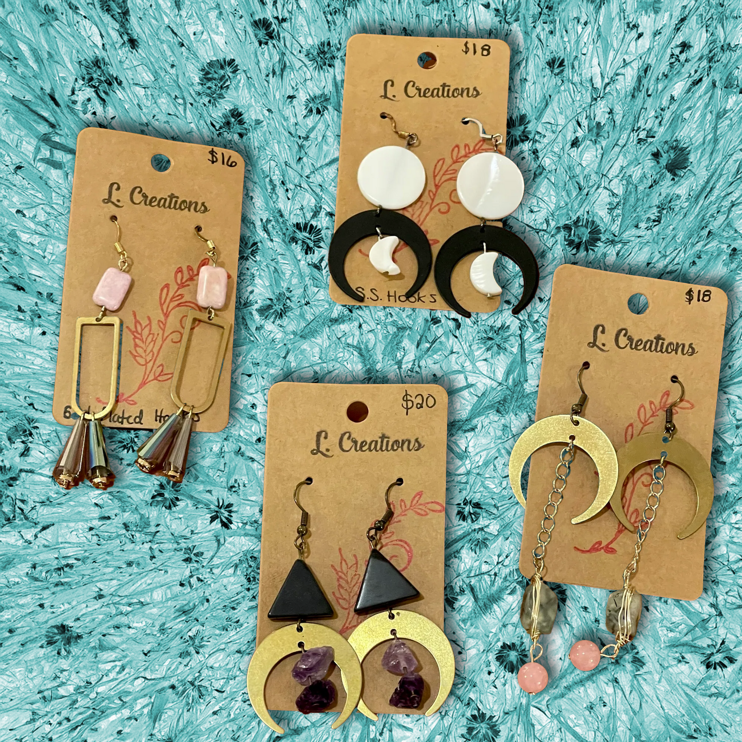 L Creations handmade earrings