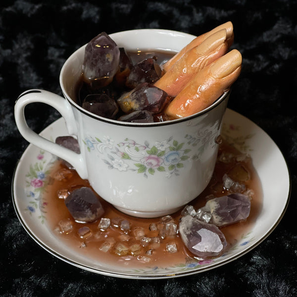 Amethyst & Fingers teacup set