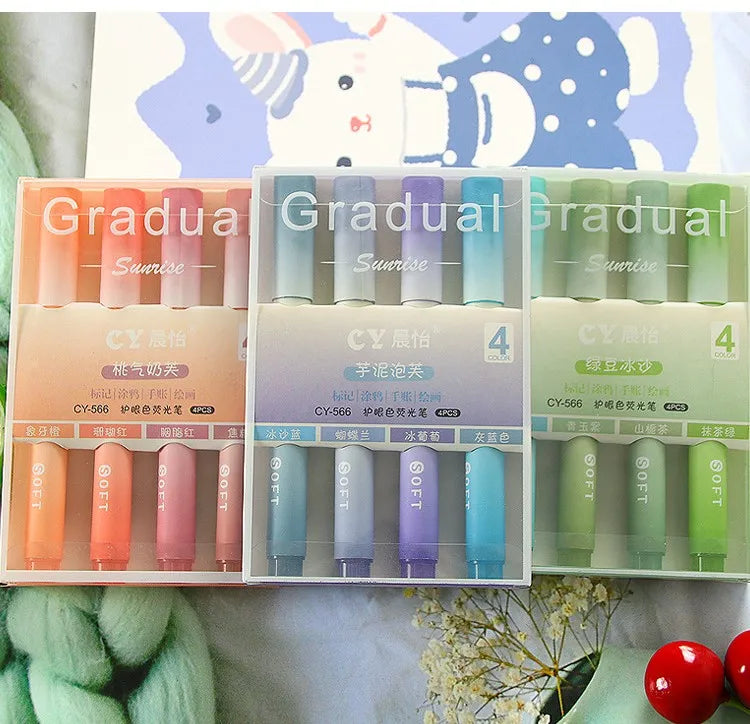 Gradient Highlighter set 4-pack