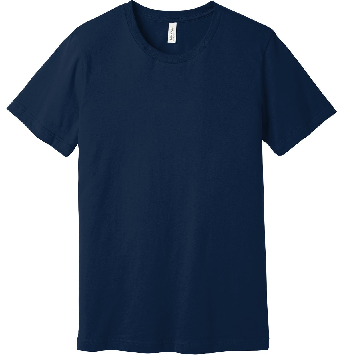 blank navy tshirt on white background