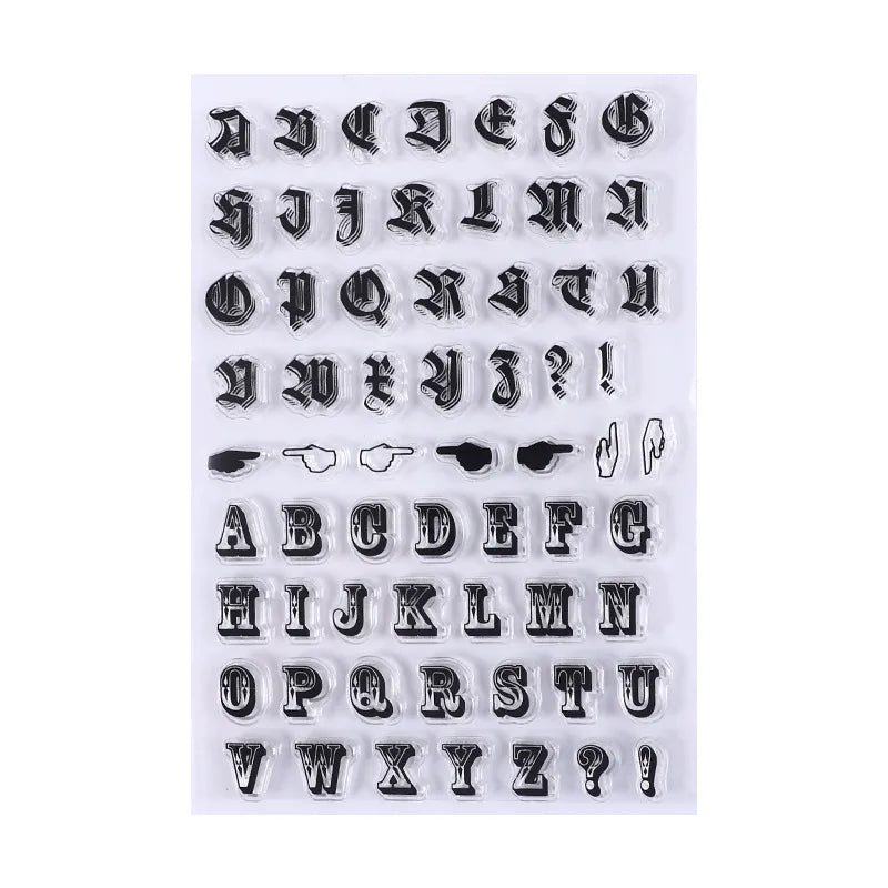 Silicone transparent stamp sets