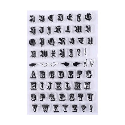 Silicone transparent stamp sets
