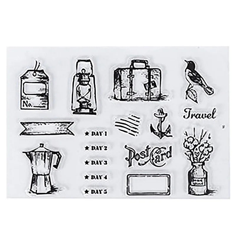 Silicone transparent stamp sets