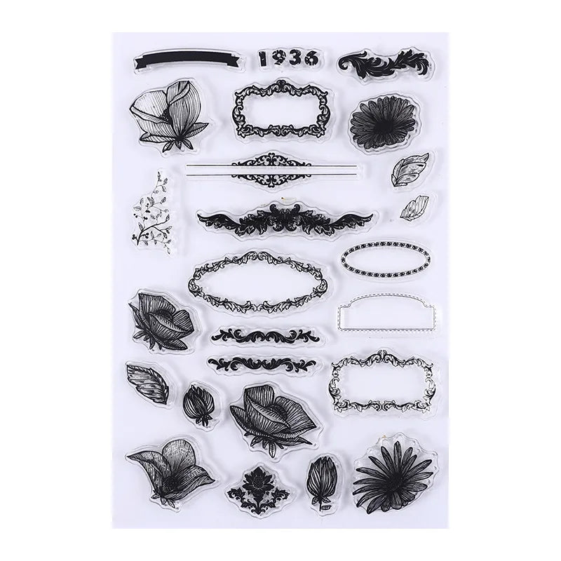 Silicone transparent stamp sets
