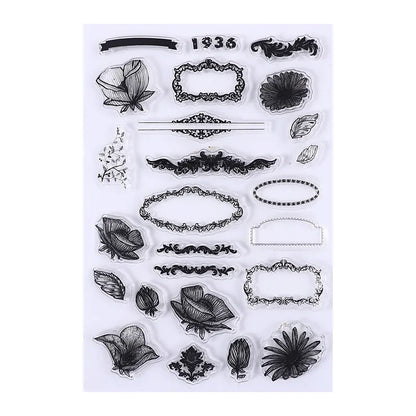 Silicone transparent stamp sets