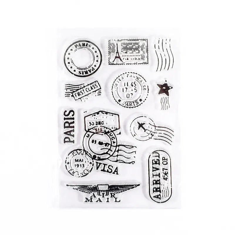 Silicone transparent stamp sets