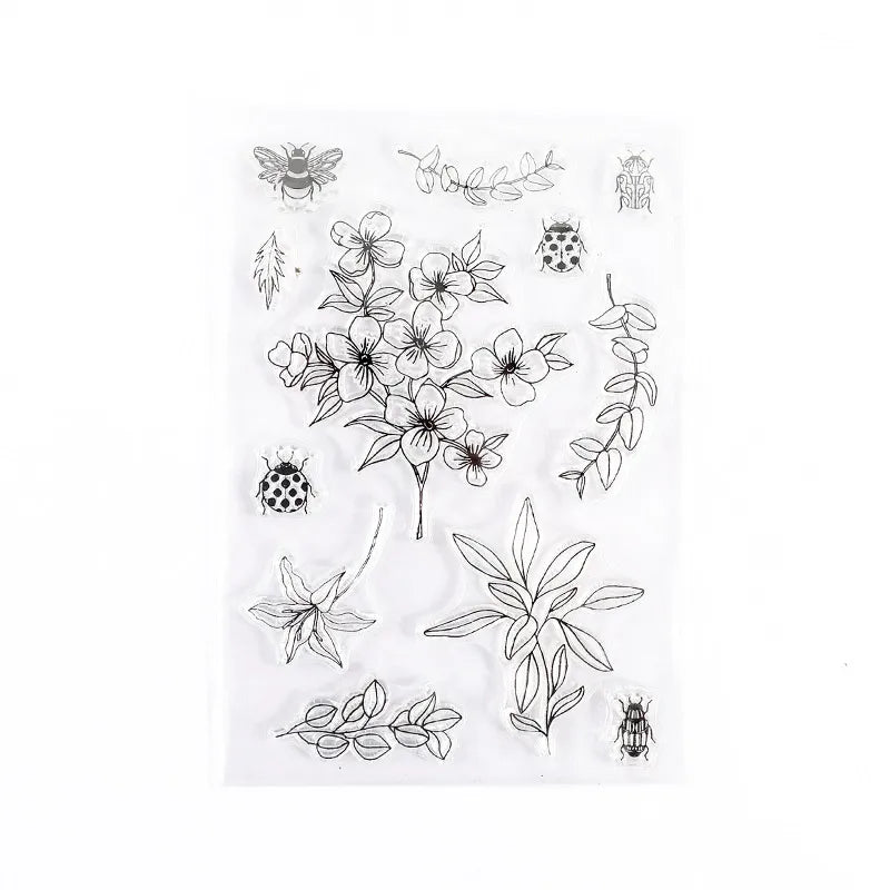 Silicone transparent stamp sets