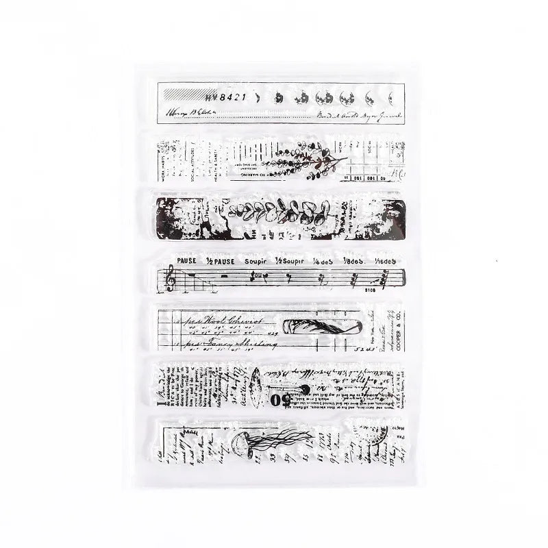 Silicone transparent stamp sets