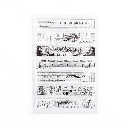 Silicone transparent stamp sets