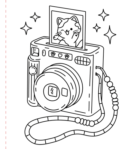 Large Print Coloring Book - Cozy & Comfy