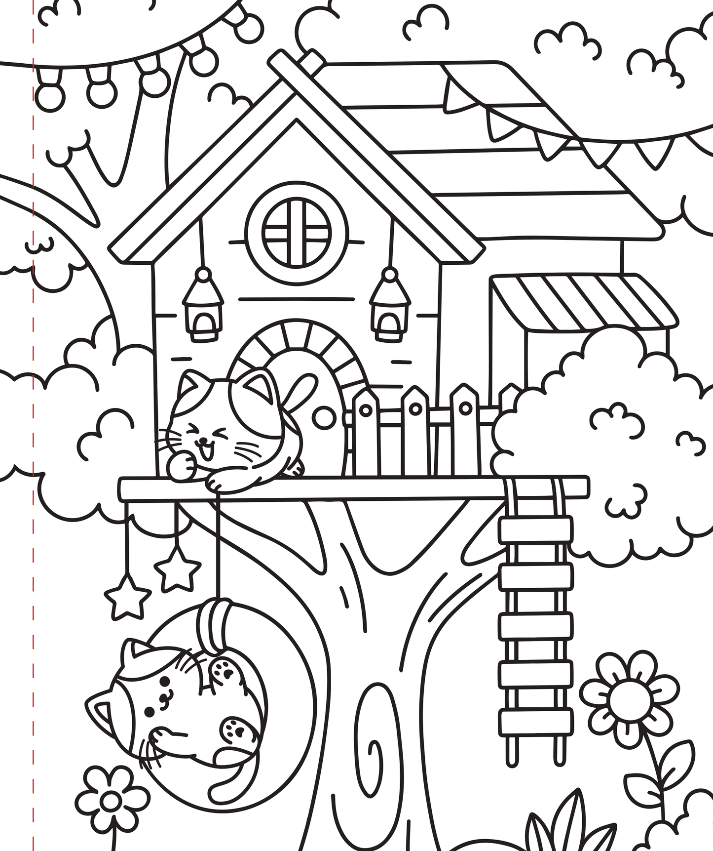 Large Print Coloring Book - Cozy & Comfy