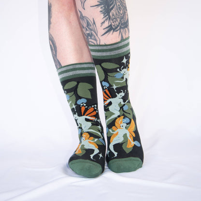 Fanciful Fairies Crew Socks