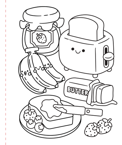 Large Print Coloring Book - Cozy & Comfy