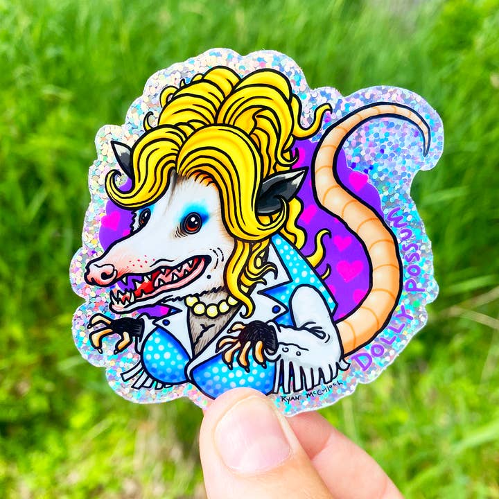 Holographic animal stickers