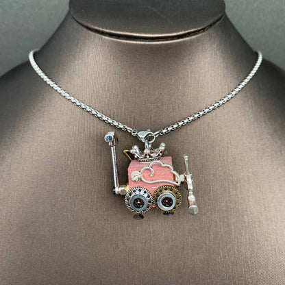 Steampunk Robot pendant necklaces