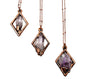 Vera Cruz Amethyst diamond shape necklace