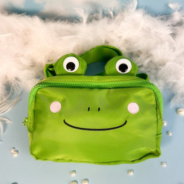 Frog fanny pack cross body bag