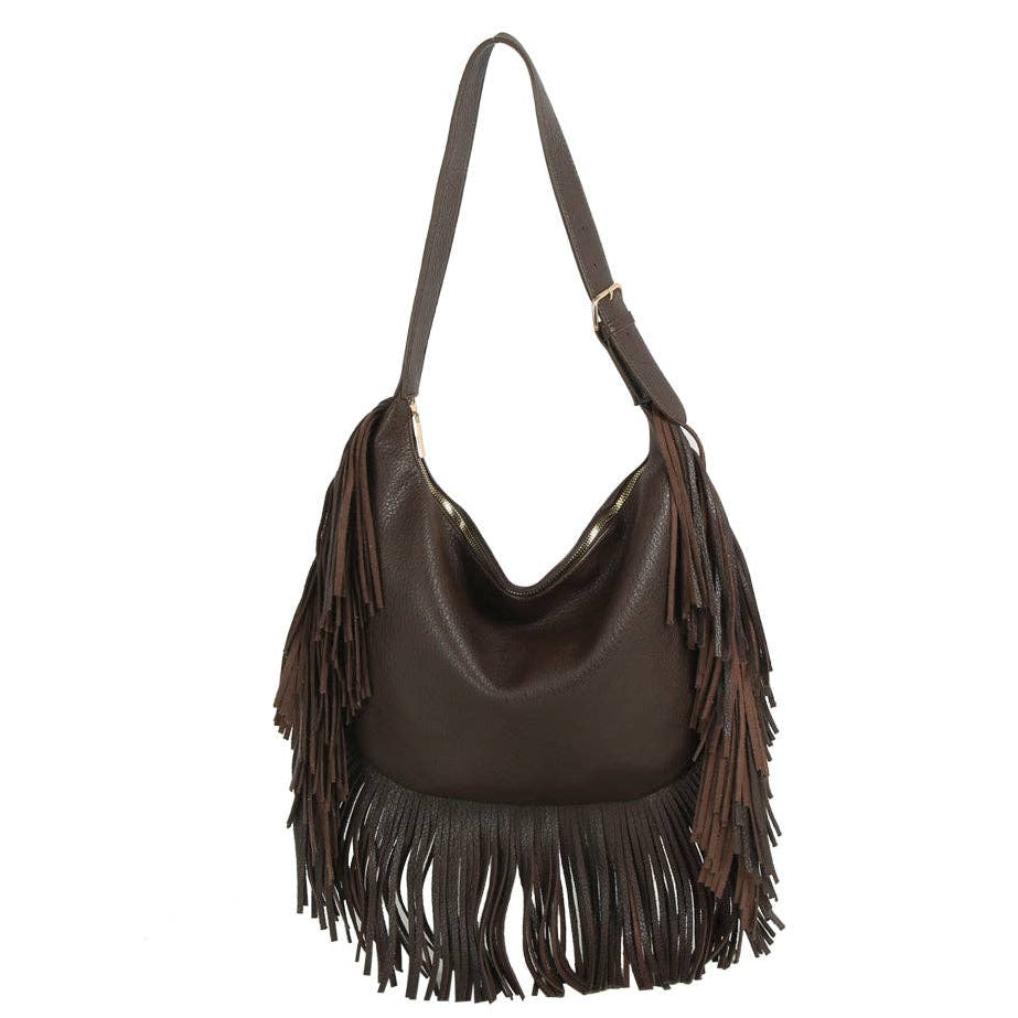 Fringe Flow Hobo Bag
