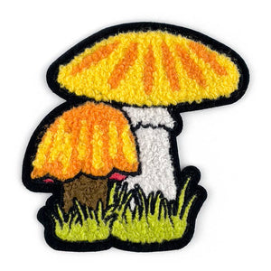 Mushroom iron on patch