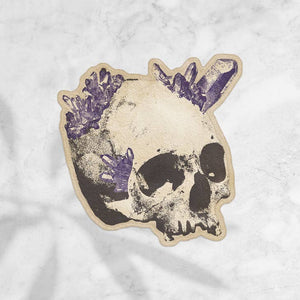 Skull and Crystals sticker