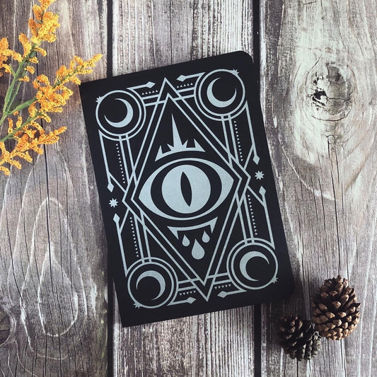 The Occultist -eye moon lined notebook