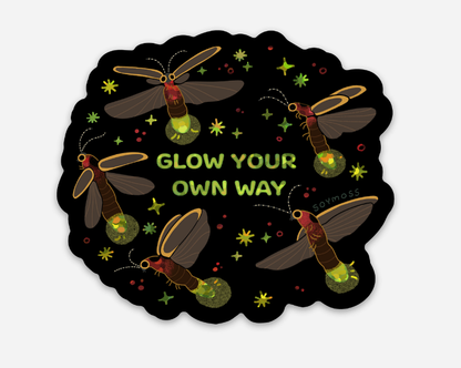 Glow Your Own Way Firefly Glitter Stickers