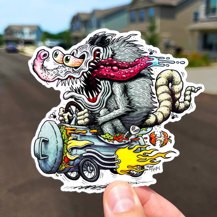 parody Animal Character vinyl stickers