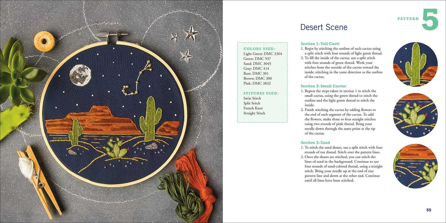 Star Signs Embroidery by Kathryn Chipinka Dalby
