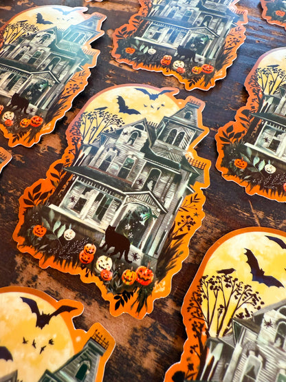 Haunted House Sticker - Glow in The Dark! - Katie Daisy