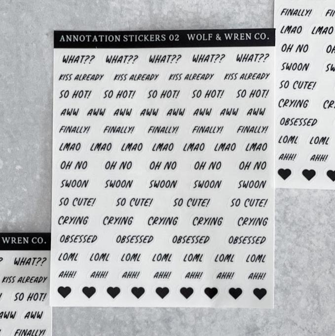 Annotation sticker sheets – Madame Bagnabit