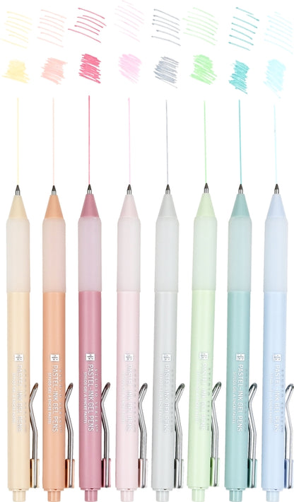 Pastel gel pens