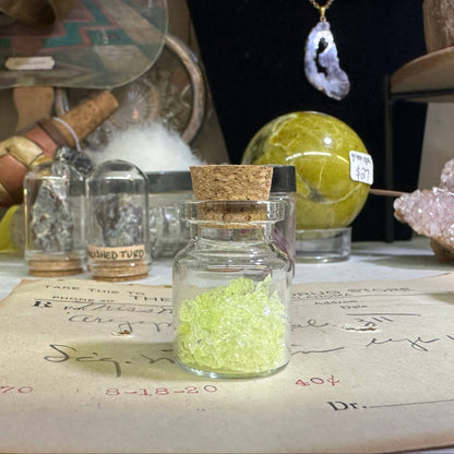 Uranium Glass Bottle