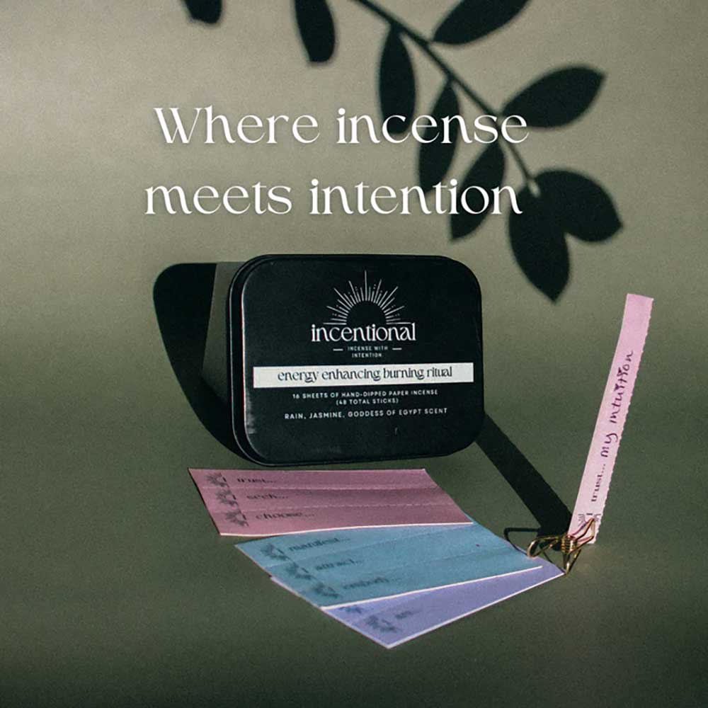 Incentional Energy Enhancing Paper Incense Kit 48 Sheets
