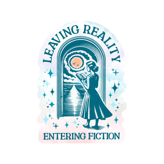 Book Lover Reading Escape Vinyl Sticker