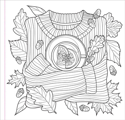 Autumn Dreams Adult Coloring Book