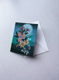 Greeting Card: Moonlit Garden; A2 folded, blank