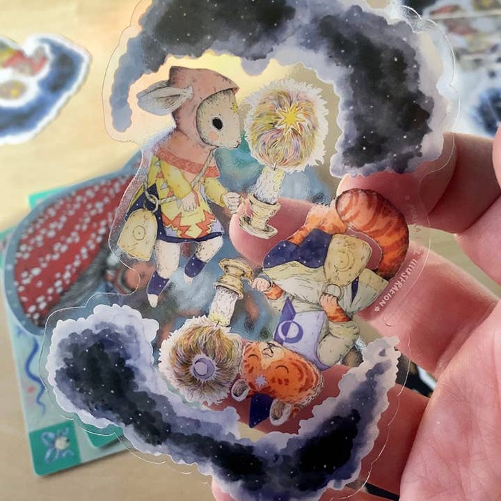 Folk art stickers - by Marika Paz