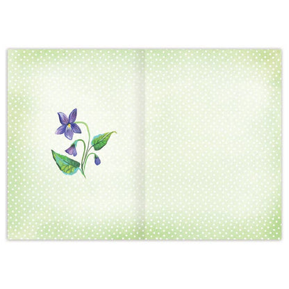 Lavender Moonflowers thank you card - Katie Daisy