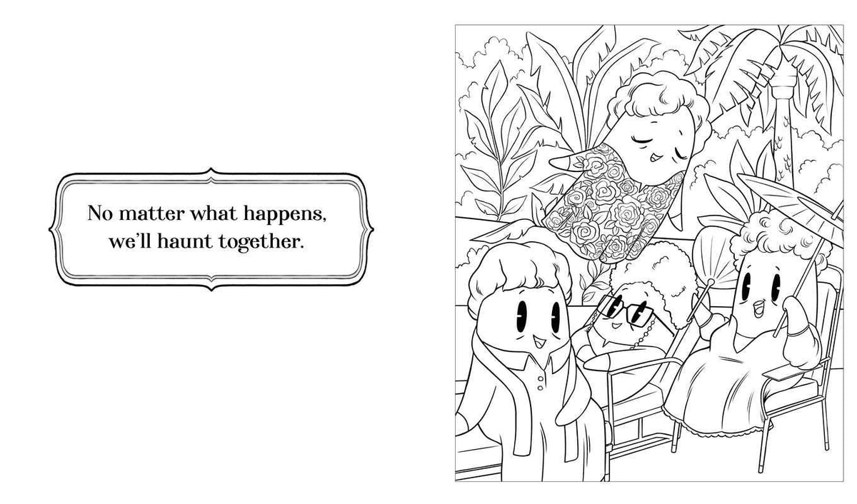 Golden Ghouls: A Thank-You-for-Being-a-Fiend Coloring Book