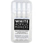 White acrylic marker set