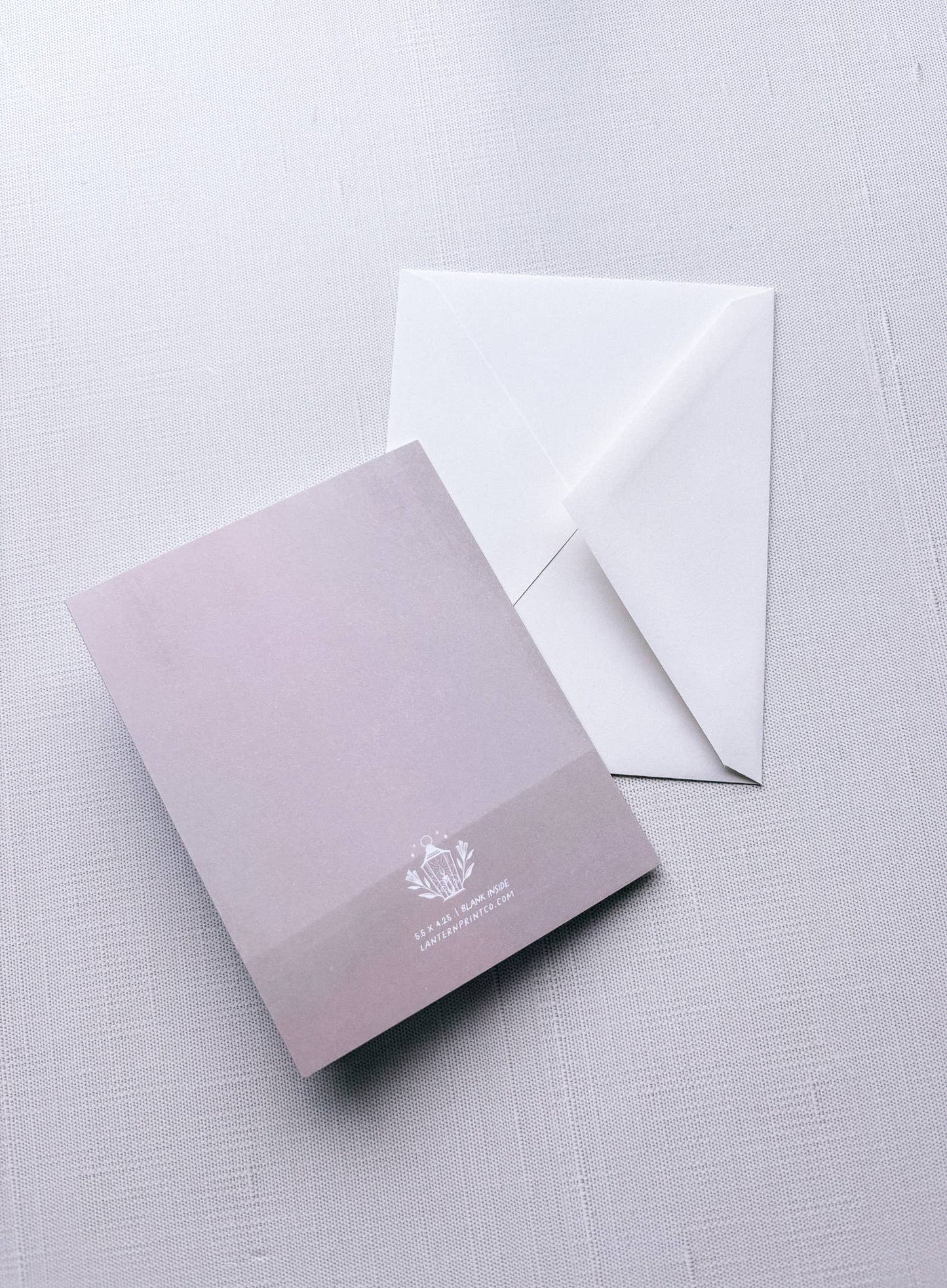 Greeting Card: Moth Lantern; A2 folded, blank