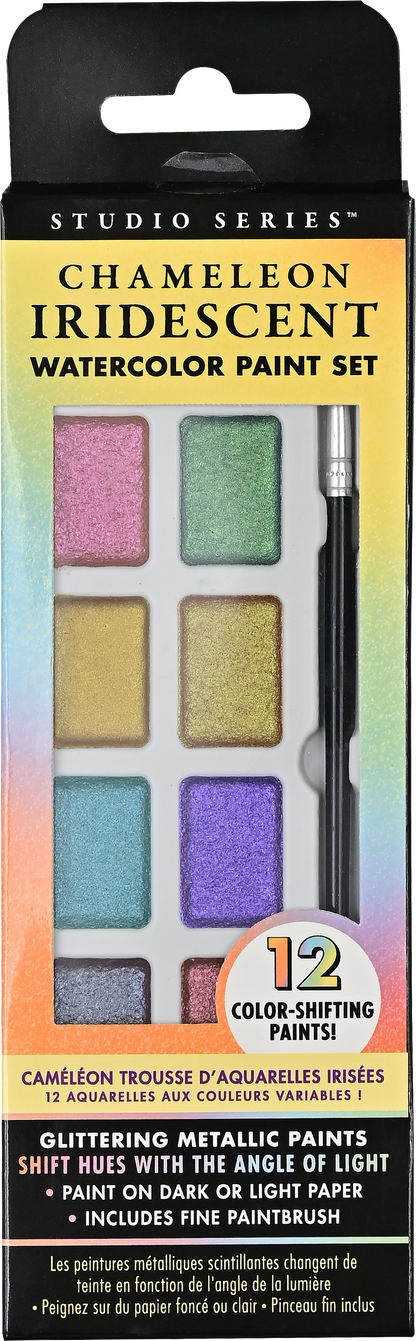 Studio Series Chameleon Iridescent Watercolor Paint Set (12 colors)