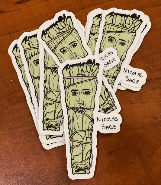 Nicolas Sage vinyl sticker