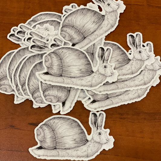 Peter Cotton Snail vinyl sticker