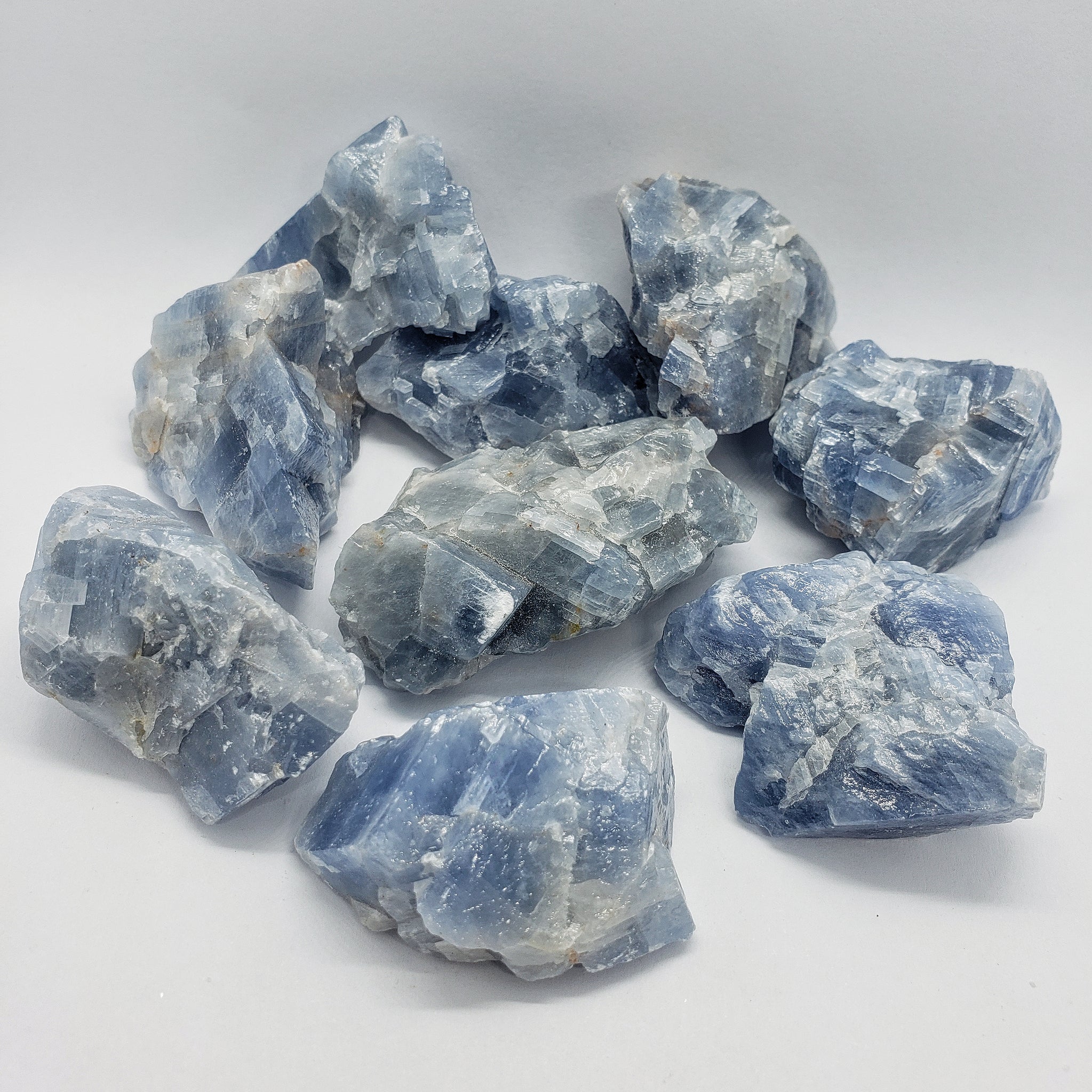 Blue Calcite raw