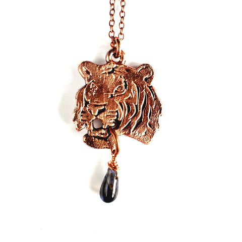 Sapphire Water Tiger necklace